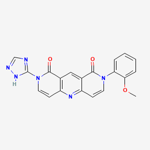 2-(2-methoxyphenyl)-8-(1H-1,2,4-triazol-5-yl)pyrido[4,3-b][1,6]naphthyridine-1,9(2H,8H)-dione