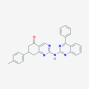 molecular formula C29H23N5O B11188146 7-(4-methylphenyl)-2-[(4-phenylquinazolin-2-yl)amino]-7,8-dihydroquinazolin-5(6H)-one 