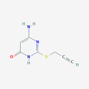 6-amino-2-(prop-2-yn-1-ylsulfanyl)pyrimidin-4(3H)-one