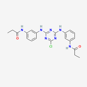 N,N'-[(6-chloro-1,3,5-triazine-2,4-diyl)bis(iminobenzene-3,1-diyl)]dipropanamide