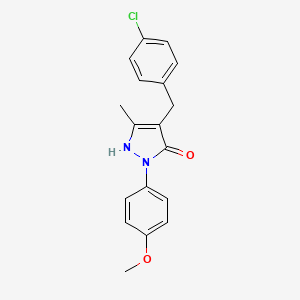 4-(4-chlorobenzyl)-1-(4-methoxyphenyl)-3-methyl-1H-pyrazol-5-ol