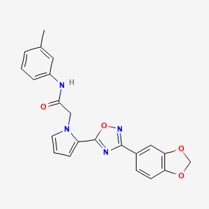 2-{2-[3-(1,3-benzodioxol-5-yl)-1,2,4-oxadiazol-5-yl]-1H-pyrrol-1-yl}-N-(3-methylphenyl)acetamide