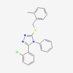 3-(2-chlorophenyl)-5-[(2-methylbenzyl)sulfanyl]-4-phenyl-4H-1,2,4-triazole