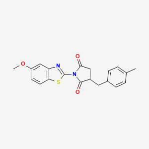 1-(5-Methoxy-1,3-benzothiazol-2-yl)-3-(4-methylbenzyl)pyrrolidine-2,5-dione