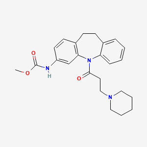 Methyl N-[5-(3-piperidinopropanoyl)-10,11-dihydro-5H-dibenzo[B,F]azepin-3-YL]carbamate