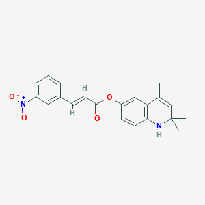 2,2,4-trimethyl-1,2-dihydroquinolin-6-yl (2E)-3-(3-nitrophenyl)prop-2-enoate