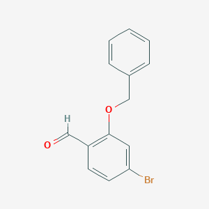 molecular formula C14H11BrO2 B111882 2-(苄氧基)-4-溴苯甲醛 CAS No. 142602-43-5