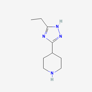 4-(5-ethyl-1H-1,2,4-triazol-3-yl)piperidine