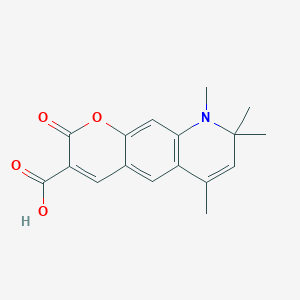 6,8,8,9-tetramethyl-2-oxo-8,9-dihydro-2H-pyrano[3,2-g]quinoline-3-carboxylic acid