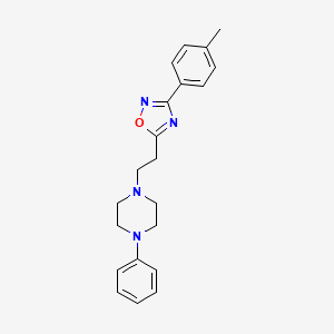 1-{2-[3-(4-Methylphenyl)-1,2,4-oxadiazol-5-yl]ethyl}-4-phenylpiperazine