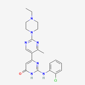 2-[(2-Chlorophenyl)amino]-2'-(4-ethylpiperazin-1-YL)-4'-methyl-1,6-dihydro-[4,5'-bipyrimidin]-6-one