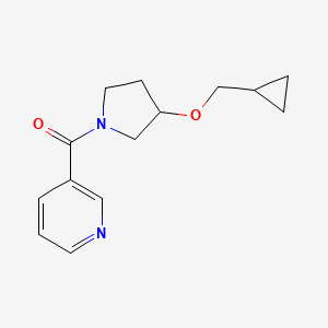 3-[3-(Cyclopropylmethoxy)pyrrolidine-1-carbonyl]pyridine