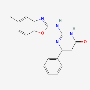 2-[(5-Methyl-1,3-benzoxazol-2-yl)amino]-6-phenylpyrimidin-4-ol