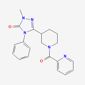 molecular formula C20H21N5O2 B11188334 1-methyl-4-phenyl-3-(1-picolinoylpiperidin-3-yl)-1H-1,2,4-triazol-5(4H)-one 