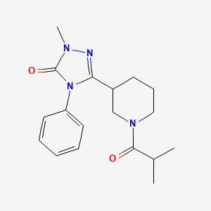 3-(1-isobutyrylpiperidin-3-yl)-1-methyl-4-phenyl-1H-1,2,4-triazol-5(4H)-one