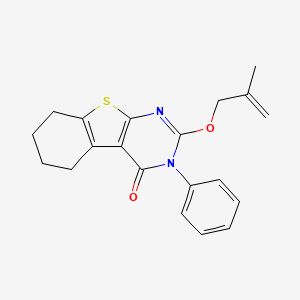 2-[(2-methylallyl)oxy]-3-phenyl-5,6,7,8-tetrahydro[1]benzothieno[2,3-d]pyrimidin-4(3H)-one