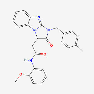 N-(2-methoxyphenyl)-2-[1-(4-methylbenzyl)-2-oxo-2,3-dihydro-1H-imidazo[1,2-a]benzimidazol-3-yl]acetamide