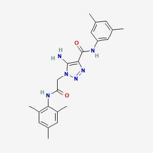 5-amino-N-(3,5-dimethylphenyl)-1-(2-(mesitylamino)-2-oxoethyl)-1H-1,2,3-triazole-4-carboxamide