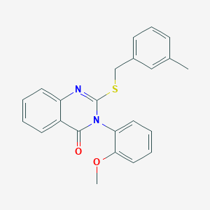 3-(2-methoxyphenyl)-2-[(3-methylbenzyl)sulfanyl]quinazolin-4(3H)-one