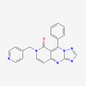 9-phenyl-7-(4-pyridylmethyl)pyrido[4,3-d][1,2,4]triazolo[1,5-a]pyrimidin-8(7H)-one