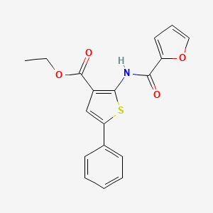 Ethyl 2-[(furan-2-ylcarbonyl)amino]-5-phenylthiophene-3-carboxylate