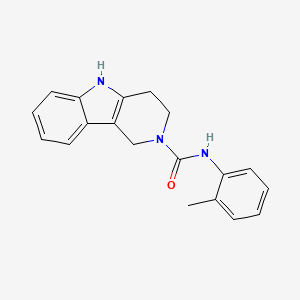 N-(2-Methylphenyl)-1H,2H,3H,4H,5H-pyrido[4,3-B]indole-2-carboxamide