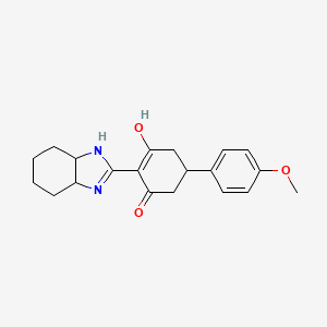 5-(4-methoxyphenyl)-2-(octahydro-2H-benzimidazol-2-ylidene)cyclohexane-1,3-dione