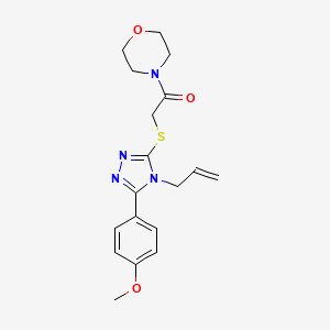 2-{[5-(4-methoxyphenyl)-4-(prop-2-en-1-yl)-4H-1,2,4-triazol-3-yl]sulfanyl}-1-(morpholin-4-yl)ethanone