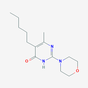 6-Methyl-2-(morpholin-4-yl)-5-pentylpyrimidin-4-ol