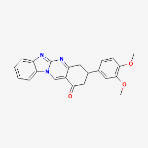 3-(3,4-dimethoxyphenyl)-3,4-dihydrobenzimidazo[2,1-b]quinazolin-1(2H)-one