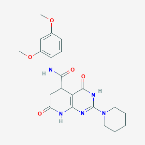 N-(2,4-dimethoxyphenyl)-4-hydroxy-7-oxo-2-(piperidin-1-yl)-5,6,7,8-tetrahydropyrido[2,3-d]pyrimidine-5-carboxamide