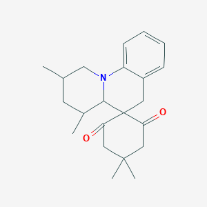 2',4,4,4'-Tetramethyl-1',2',3',4',4'A,6'-hexahydrospiro[cyclohexane-1,5'-pyrido[1,2-A]quinoline]-2,6-dione