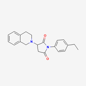 3-(3,4-dihydroisoquinolin-2(1H)-yl)-1-(4-ethylphenyl)pyrrolidine-2,5-dione