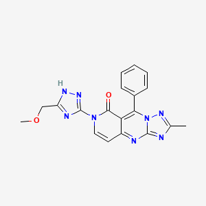 7-[3-(methoxymethyl)-1H-1,2,4-triazol-5-yl]-2-methyl-9-phenylpyrido[4,3-d][1,2,4]triazolo[1,5-a]pyrimidin-8(7H)-one