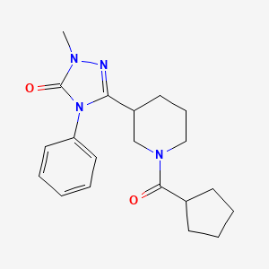 3-(1-(cyclopentanecarbonyl)piperidin-3-yl)-1-methyl-4-phenyl-1H-1,2,4-triazol-5(4H)-one