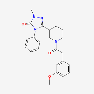 3-(1-(2-(3-methoxyphenyl)acetyl)piperidin-3-yl)-1-methyl-4-phenyl-1H-1,2,4-triazol-5(4H)-one