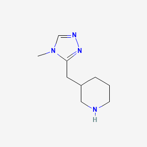 3-[(4-methyl-4H-1,2,4-triazol-3-yl)methyl]piperidine