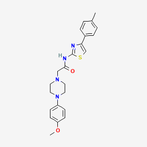 2-[4-(4-methoxyphenyl)piperazin-1-yl]-N-[4-(4-methylphenyl)-1,3-thiazol-2-yl]acetamide