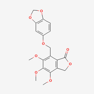 7-[(1,3-benzodioxol-5-yloxy)methyl]-4,5,6-trimethoxy-2-benzofuran-1(3H)-one