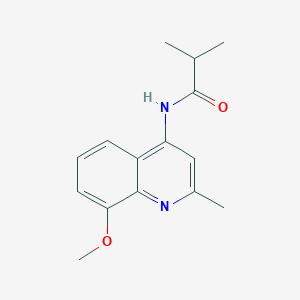 N-(8-methoxy-2-methylquinolin-4-yl)-2-methylpropanamide