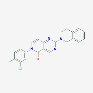 6-(3-Chloro-4-methylphenyl)-2-(1,2,3,4-tetrahydroisoquinolin-2-YL)-5H,6H-pyrido[4,3-D]pyrimidin-5-one