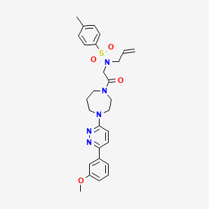 N-(2-{4-[6-(3-Methoxyphenyl)pyridazin-3-YL]-1,4-diazepan-1-YL}-2-oxoethyl)-4-methyl-N-(prop-2-EN-1-YL)benzene-1-sulfonamide