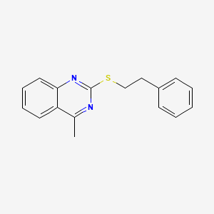 4-Methyl-2-[(2-phenylethyl)sulfanyl]quinazoline