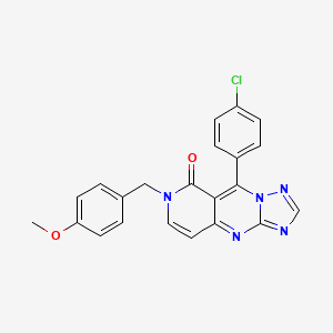 9-(4-chlorophenyl)-7-(4-methoxybenzyl)pyrido[4,3-d][1,2,4]triazolo[1,5-a]pyrimidin-8(7H)-one