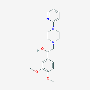 1-(3,4-Dimethoxyphenyl)-2-(4-(pyridin-2-yl)piperazin-1-yl)ethanol