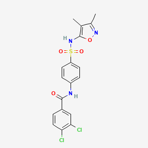 3,4-dichloro-N-{4-[(3,4-dimethyl-1,2-oxazol-5-yl)sulfamoyl]phenyl}benzamide