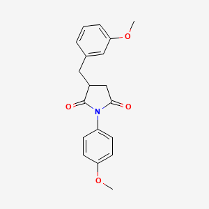 1-(4-Methoxyphenyl)-3-[(3-methoxyphenyl)methyl]pyrrolidine-2,5-dione