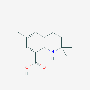 molecular formula C14H19NO2 B11188991 2,2,4,6-Tetramethyl-1,2,3,4-tetrahydroquinoline-8-carboxylic acid 