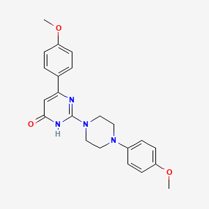 6-(4-methoxyphenyl)-2-[4-(4-methoxyphenyl)piperazin-1-yl]pyrimidin-4(3H)-one