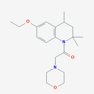 molecular formula C20H30N2O3 B11189174 1-(6-ethoxy-2,2,4-trimethyl-3,4-dihydroquinolin-1(2H)-yl)-2-(morpholin-4-yl)ethanone 